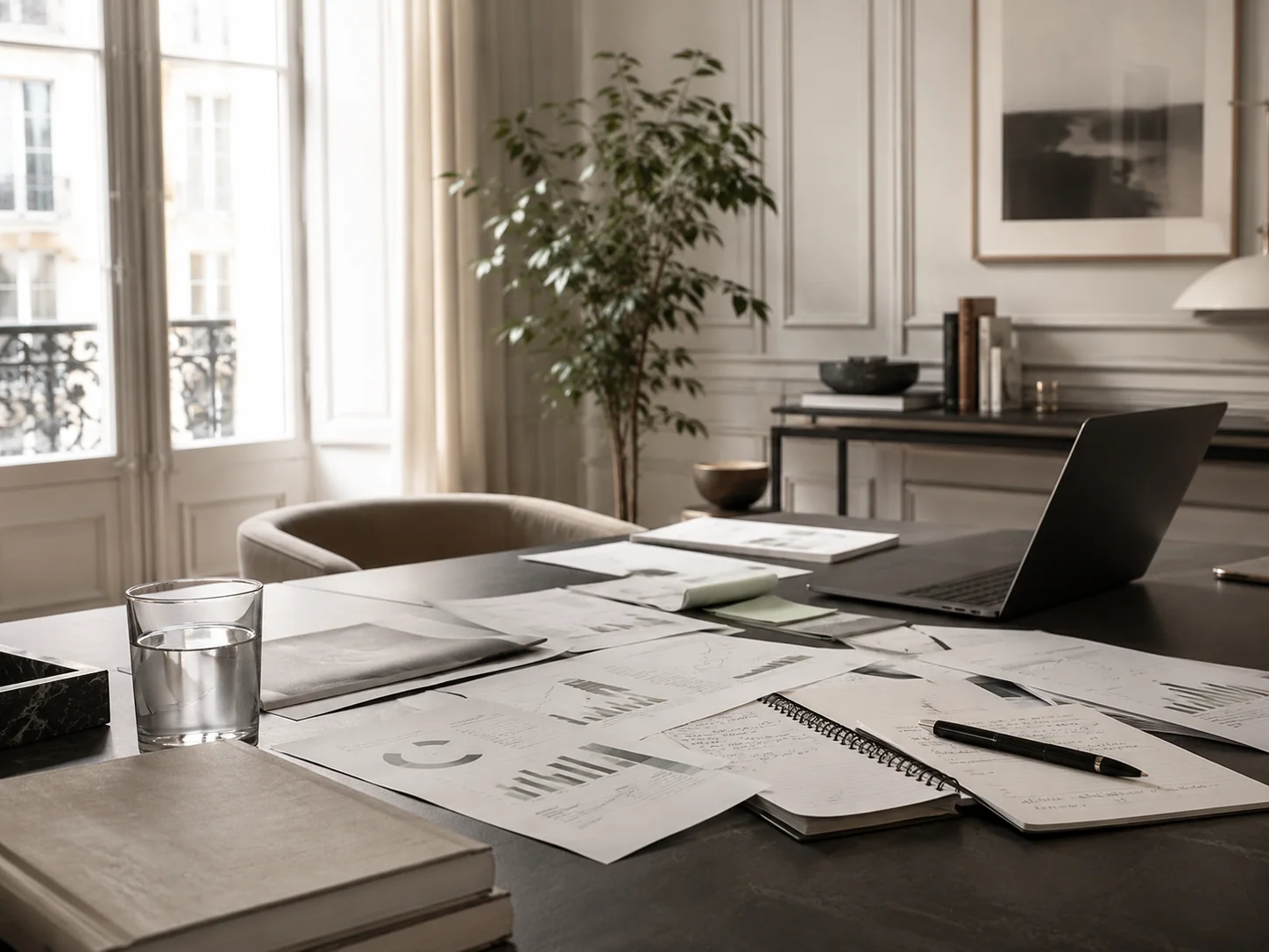 Espace de travail consacré à l'analyse d'entreprise